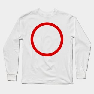 Big Red Circle Long Sleeve T-Shirt